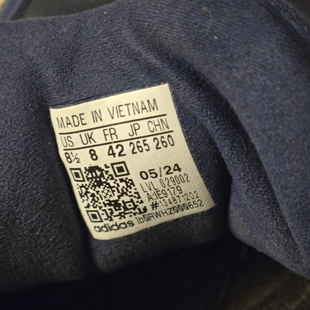 Adidas Women's Navy and White Samba Sneakers Sz 8.5 - Picture 8 of 8